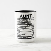 Tante ernährungsphysiologische Fakten Tasse (Zentrum)