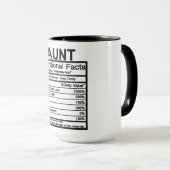 Tante ernährungsphysiologische Fakten Tasse (VorderseiteRechts)