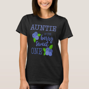 Tante Erster Geburtstag Berry Sweet One Blaubeere  T-Shirt