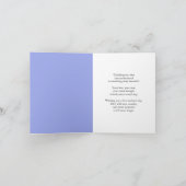Tante erster Muttertag Blaue Vogel Karte (Innenseite)