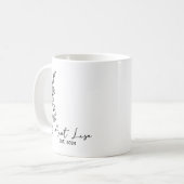 Tante EST. 2024, bald Tante Geschenk. Kaffeetasse (Vorderseite Links)