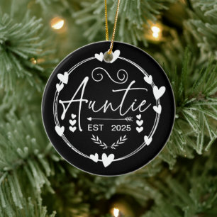 Tante Est 2025 Kinderankündigung Cool Tante Spaß Keramik Ornament
