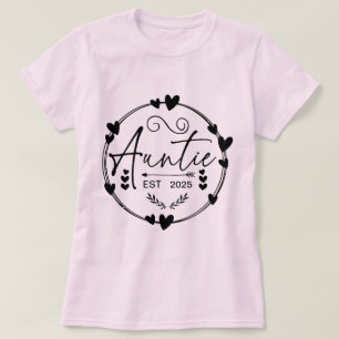 Tante Est 2025 Pregnancy Ankündigung Tante Funny T-Shirt