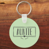 Tante Est. Benutzerdefinierte Tante etablierte New Schlüsselanhänger (Vorderseite)