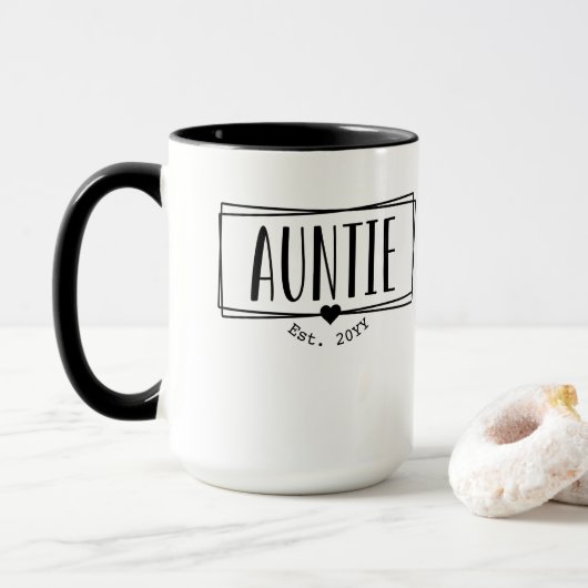 Tante Est. Benutzerdefinierte Tante etablierte New Tasse (Mit Donut)