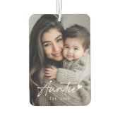 Tante Est Jahr Handschrift Herz Autolufterfrischer (Rückseite)