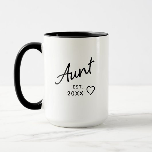 Tante Est Jahr  Neugeborenes Baby Schwangerschaft  Tasse (Links)