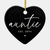 Tante etablierte elegante Typografie Neue Tante Keramik Ornament (Vorne)