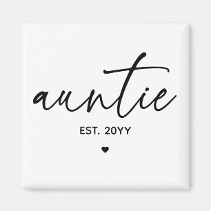 Tante etablierte elegante Typografie Neue Tante Magnet