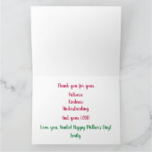 Tante Extraordinaire BAE Liebe Peonies Elegante Ch Karte (Innenseite)