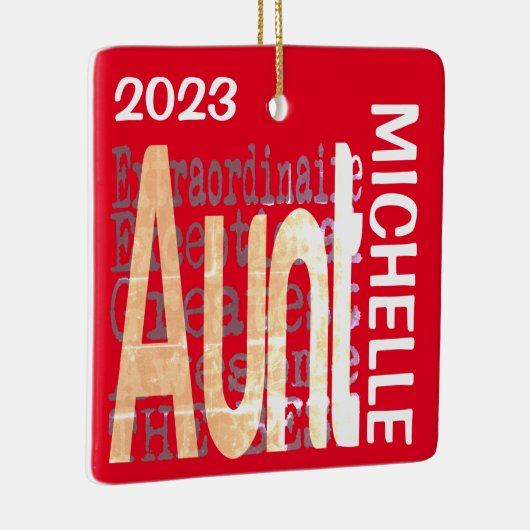 Tante Extraordinaire CUSTOM Keramikornament (Rechts)