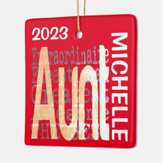 Tante Extraordinaire CUSTOM Keramikornament (Links)