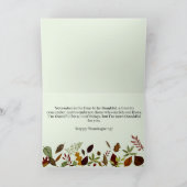Tante Fall Foliage Erntedank Card Karte (Innenseite)