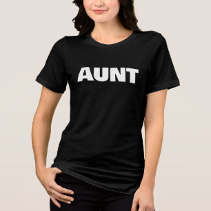 Tante Familienfotoshooting Fett Gedruckt Tri-Blend Shirt