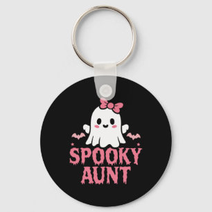 Tante Family Niedlich Pink White Ghost Boulevard H Schlüsselanhänger