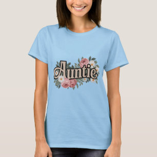 Tante Floral T - Shirt - Niedliches Geschenk für T