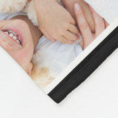Tante Foto Collage Black Fleecedecke (Ecke)