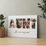 Tante Foto Collage Canvas Print Leinwanddruck<br><div class="desc">Dies ist eine Foto-Collage,  in der das Wort AUNT zusammen mit einer benutzerdefinierten Nachricht Zauber wird. Das ist das perfekte Geschenk für eine Tante zum Geburtstag,  Geburtstag oder Weihnachten.</div>