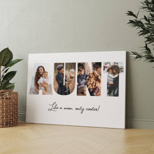 Tante Foto Collage Canvas Print Leinwanddruck