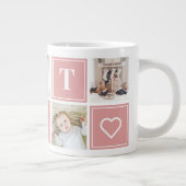 Tante Foto Collage Custom Giant Coffee Tasse (Rechts)