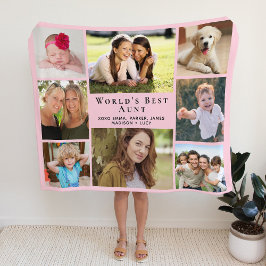 Tante Foto Collage Pink Sherpadecke
