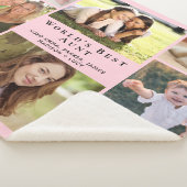 Tante Foto Collage Pink Sherpadecke (3/4)