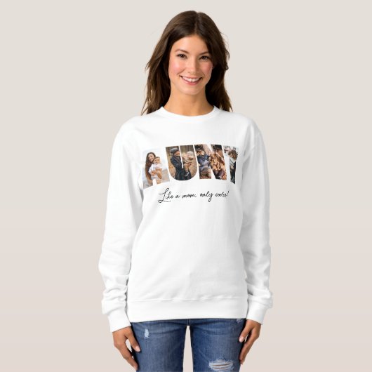 Tante Foto Collage Sweatshirt (Vorne ganz)