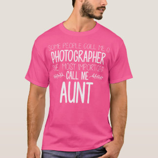 Tante-Fotografin-Shirts für Frauen Fotografie Tant T-Shirt