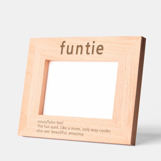 Tante Funny Definition Laser Etted Picture Frame Geätzte Rahmen (Links)