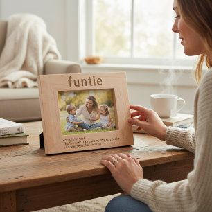 Tante Funny Definition Laser Etted Picture Frame Geätzte Rahmen