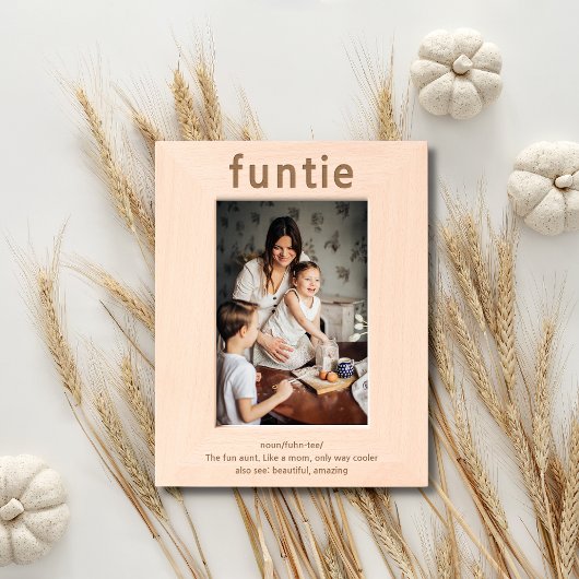 Tante Funny Definition Laser Etted Picture Frame Geätzte Rahmen