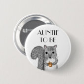 Tante für Babydusche Button (Vorne & Hinten)