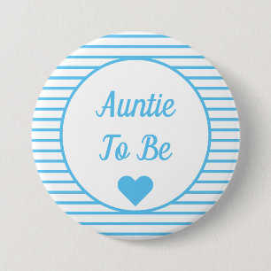 Tante für Babydusche Button