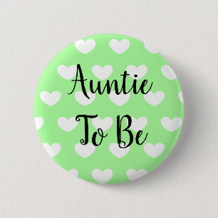 Tante für Green Hearts Baby Dusche Button