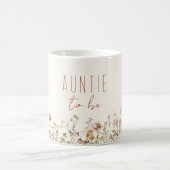 Tante für Wildblume Babydusche Kaffeetasse (Mittel)