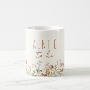 Tante für Wildblume Babydusche Kaffeetasse