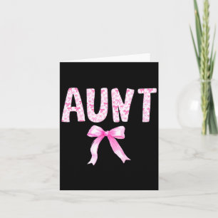 Tante Geburtstagstruppe passendes Coquette-Bow-Fam Karte