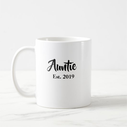 Tante gegründet 2019 Tante-Tasse Kaffeetasse (Links)