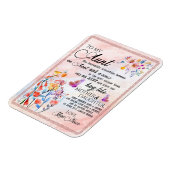 Tante Geschenke| Brief an meine Tante-Liebe aus Gr Magnet (Linke Seite)