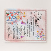 Tante Geschenke| Brief an meine Tante-Liebe aus Gr Puzzle (Horizontal)