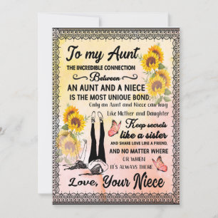 Tante Geschenke   Brief an meine Tante Liebe aus N Einladung