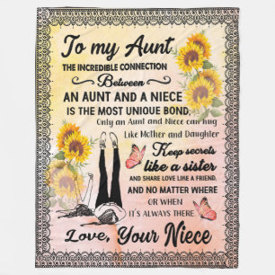 Tante Geschenke Brief an meine Tante Liebe aus N Fleecedecke