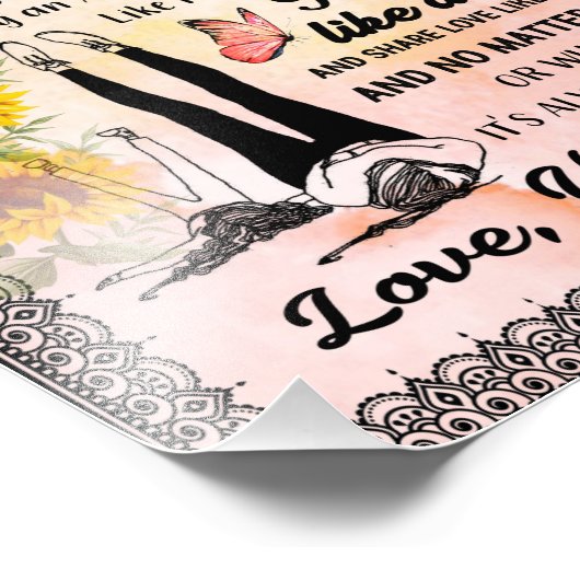 Tante Geschenke | Brief an meine Tante Liebe aus N Fotodruck (Ecke)