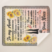 Tante Geschenke | Brief an meine Tante Liebe aus N Sherpadecke (Vorderseite (Horizontal))