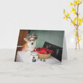 Tante Gussy blank Karte (Gelbe Blume)