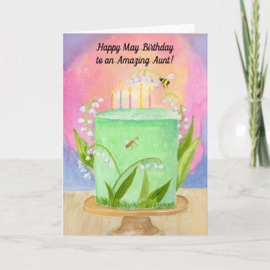 Tante Happy Alles Gute zum Geburtstag Lily vom Tal Karte (Vorderseite)