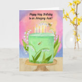 Tante Happy Alles Gute zum Geburtstag Lily vom Tal Karte (Gelbe Blume)