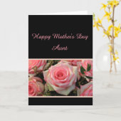 Tante Happy Mother Day Rose Card Karte (Gelbe Blume)