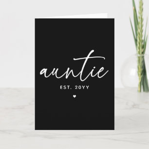 Tante hat elegante Typografie neu etabliert Karte