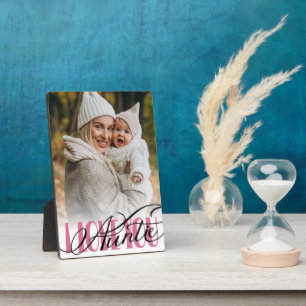 Tante I Liebe Sie Foto Typografie Fotoplatte